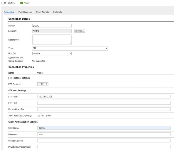 ICRT File Monitor Connection