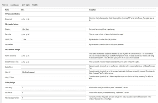 ICRT File Monitor Informatica Cloud Real Time Connection