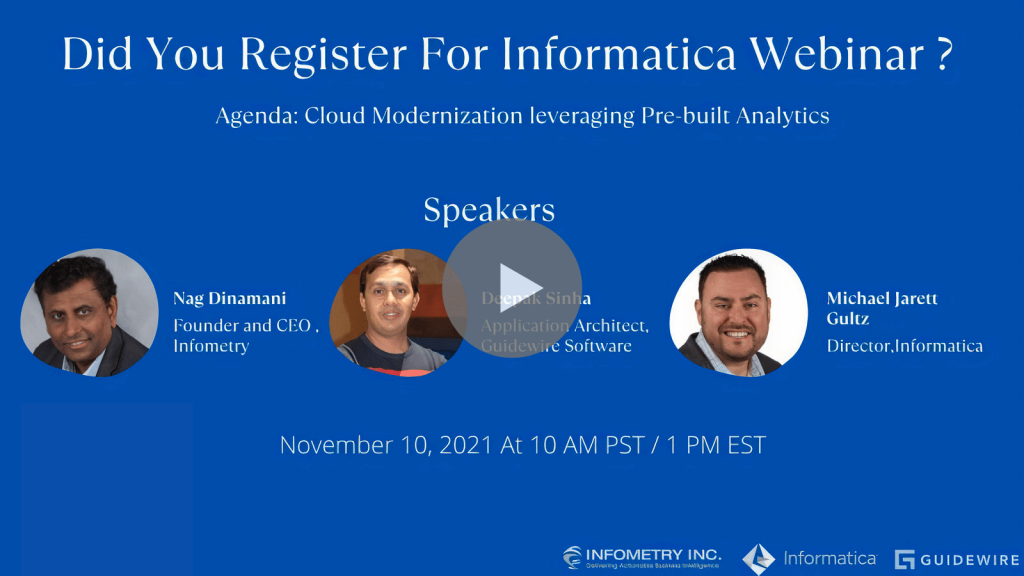 Cloud Modernization leveraging Pre-built Analytics