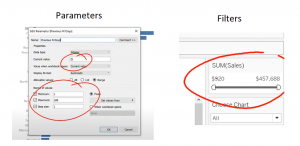 Parameter vs filters